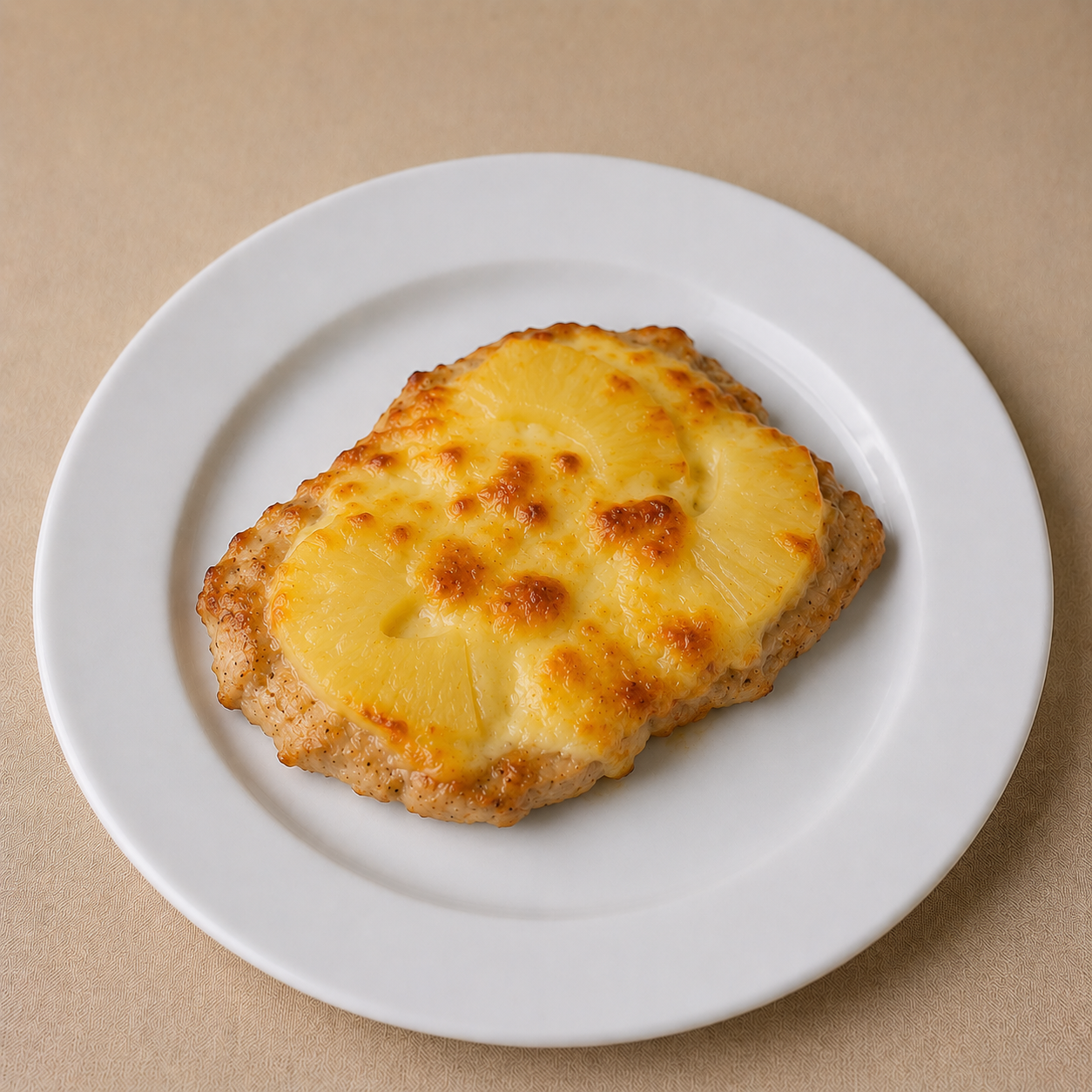 Мясо с ананасами